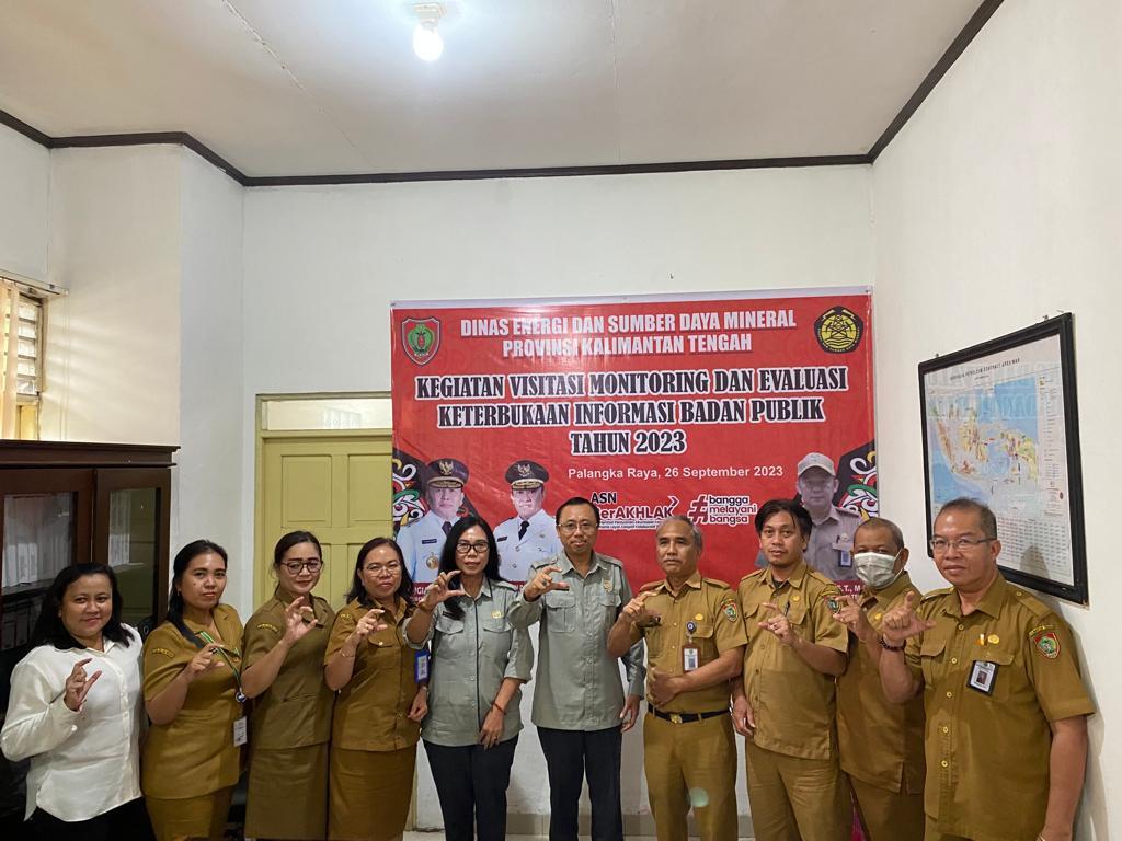 Dinas ESDM Terima Visitasi Monitoring dan Evaluasi Keterbukaan Informasi Badan Publik