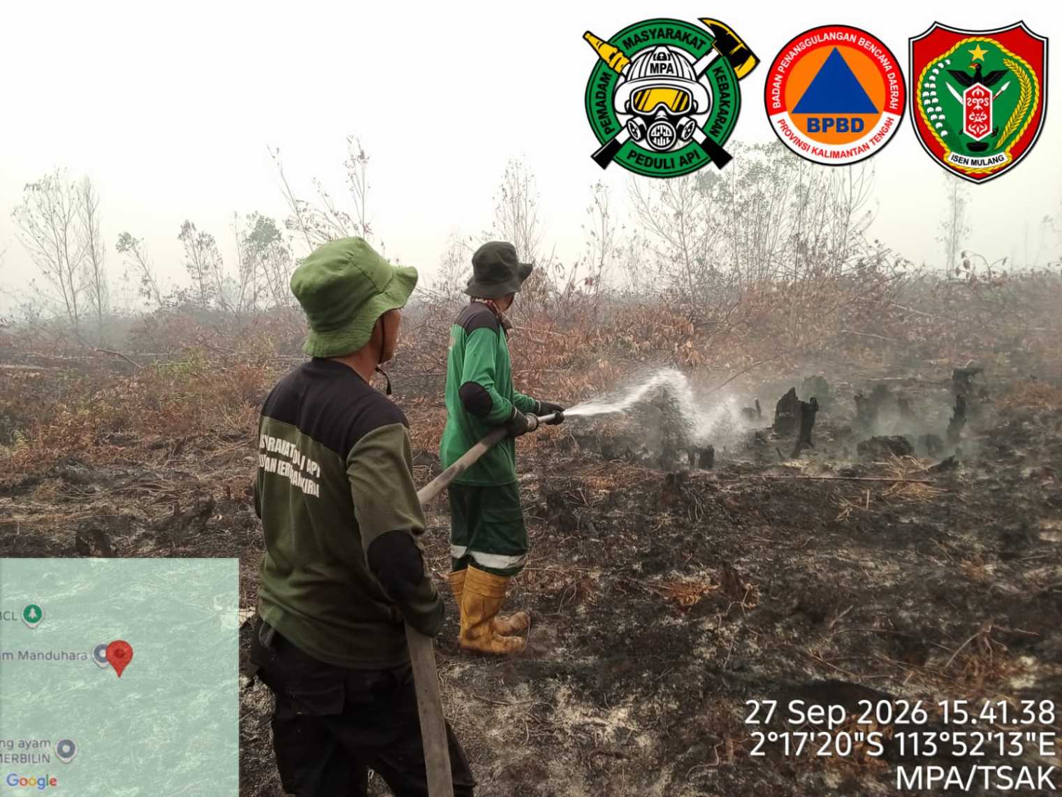 Penanganan Karhutla Kalteng Terus Dimaksimalkan, 13.435 Personel Gabungan Dikerahkan