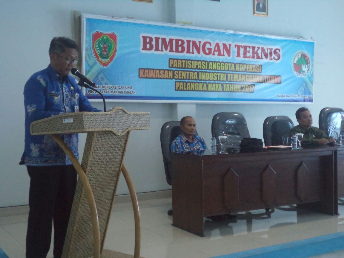 Bimtek Partisipasi Anggota Koperasi di Kawasan Sentra Industri Temanggung Tilung