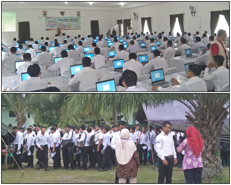 Ujian CAT Formasi Penjaga Tahanan Dihari Pertama Sedikit Mengalami Kendala Masalah Login Peserta