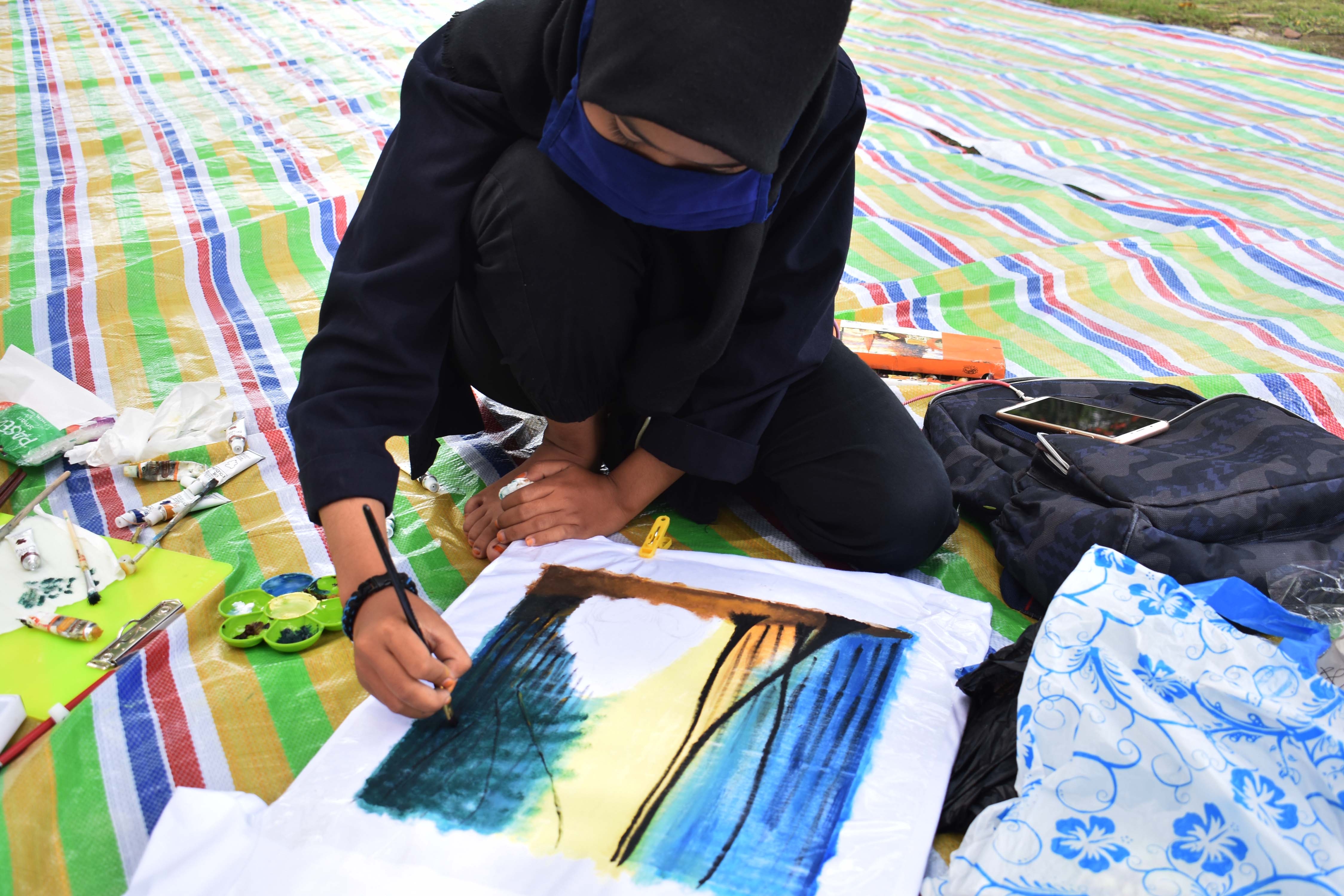 30 Peserta Ikuti Lomba Lukis Goresan Pesona Kotawaringin Barat 