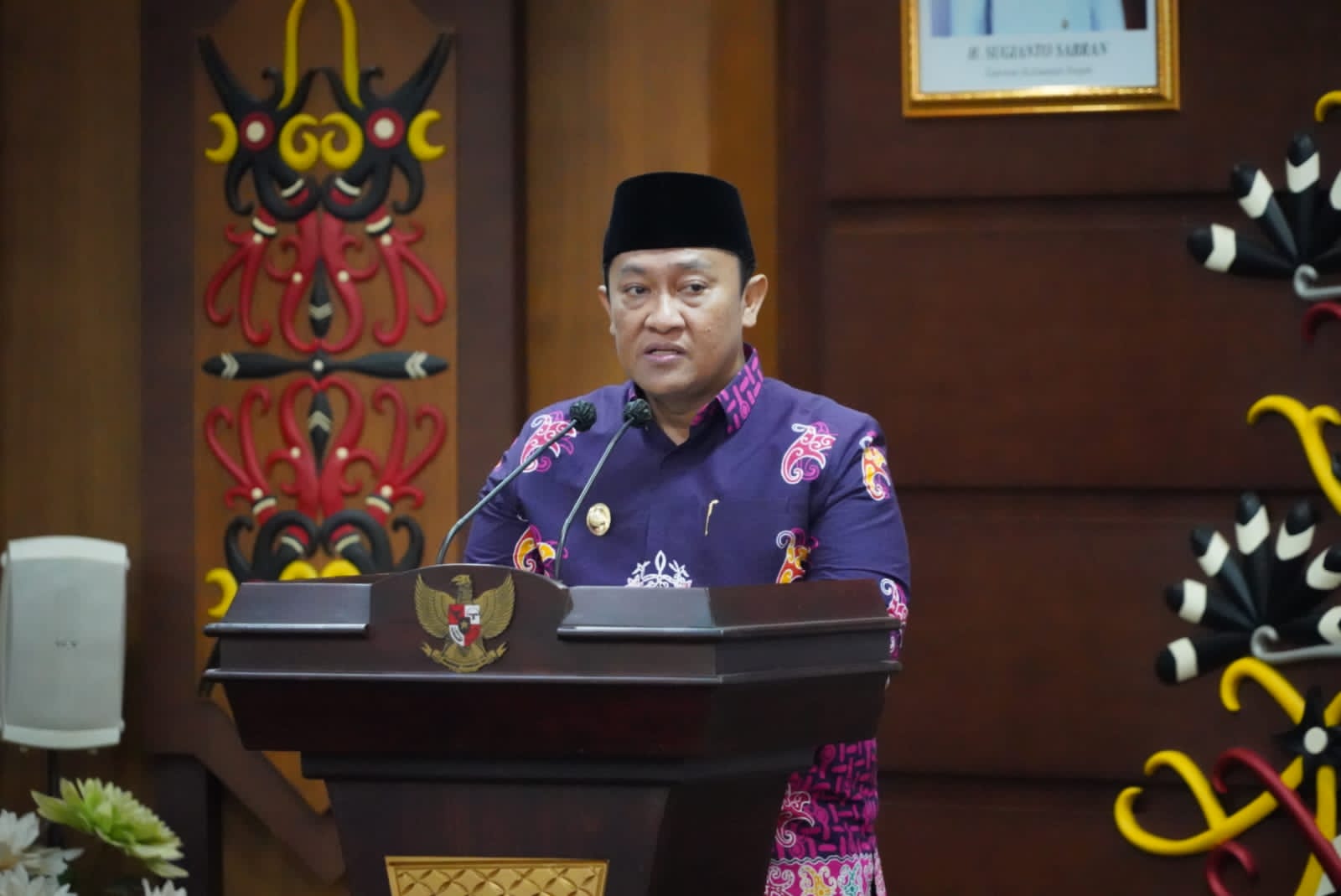 Wagub Edy Pratowo Lepas Kafilah Kalteng Ikuti STQH Nasional XXVII di Provinsi Jambi 