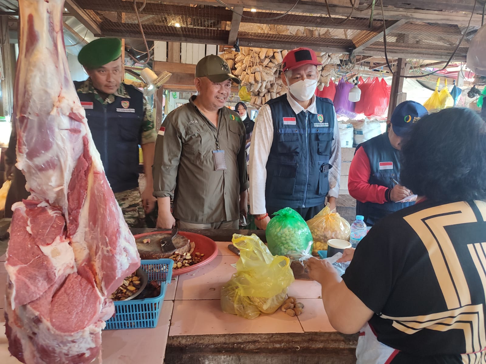 Sahli Gubernur Yuas Elko Pimpin Pemantauan, Stok, Pasokan dan Harga Pangan di Kota Palangka Raya