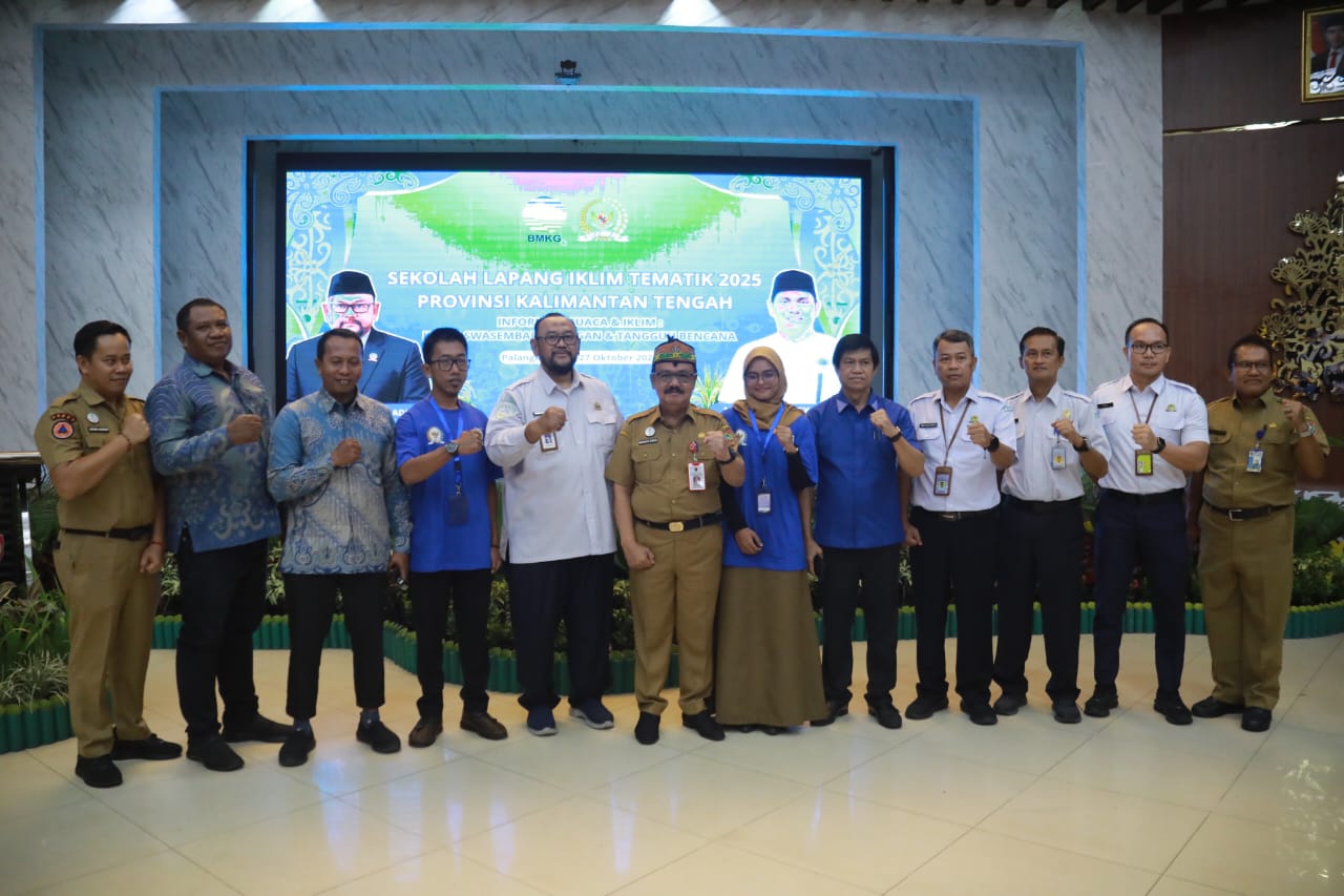 Pemprov Kalteng dan BMKG Gelar Sekolah Lapang Iklim Tematik Tahun 2025