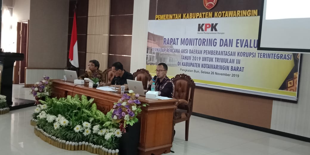 KPK Monitoring dan Evaluasi RAD Pemberantasan Korupsi di Kobar