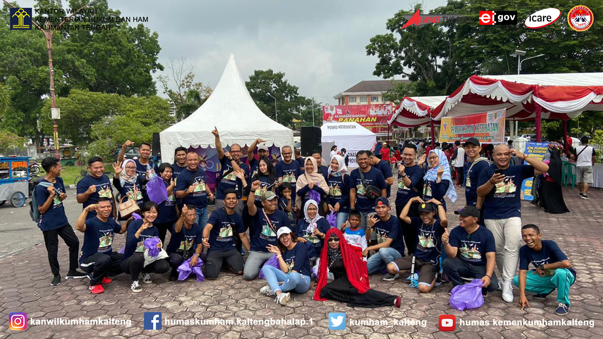 Kanim Palangka Raya Menyelenggarakan Kegiatan Penyebaran Informasi Melalui Car Free Day dan Live Talk Show