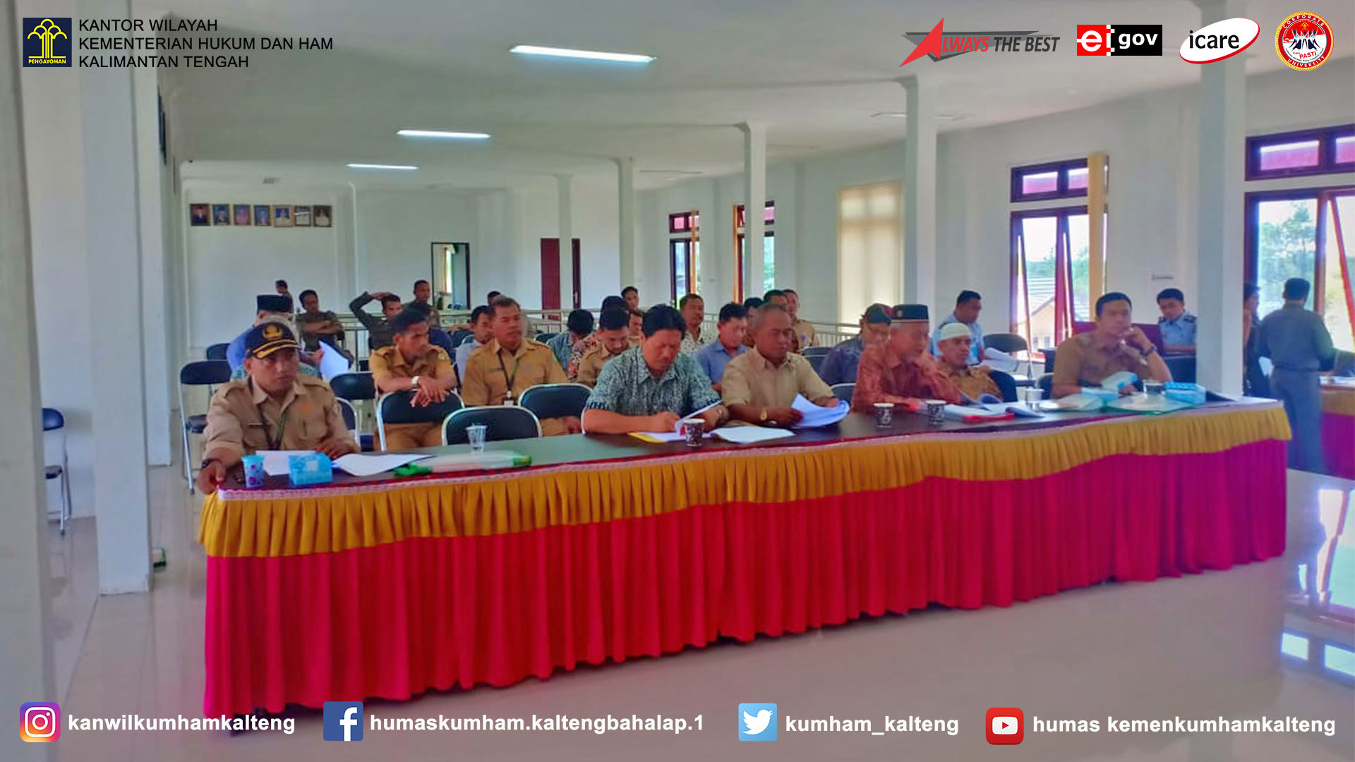 Bekerja Sama Dengan Pemkab Kotim, Kanwil Kemenkumham Kalteng Adakan Kegiatan Konsultasi Publik