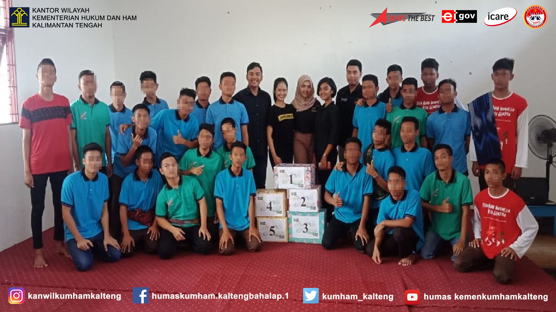Ajak Bermain Andikpas, Duta Pariwisata Kota Palangka Raya Kunjungi LPKA