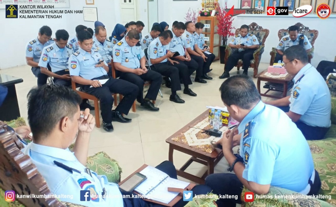 Menuju WBK/ WBBM, Kalapas Kelas IIB Pangkalan Bun Adakan Briefing