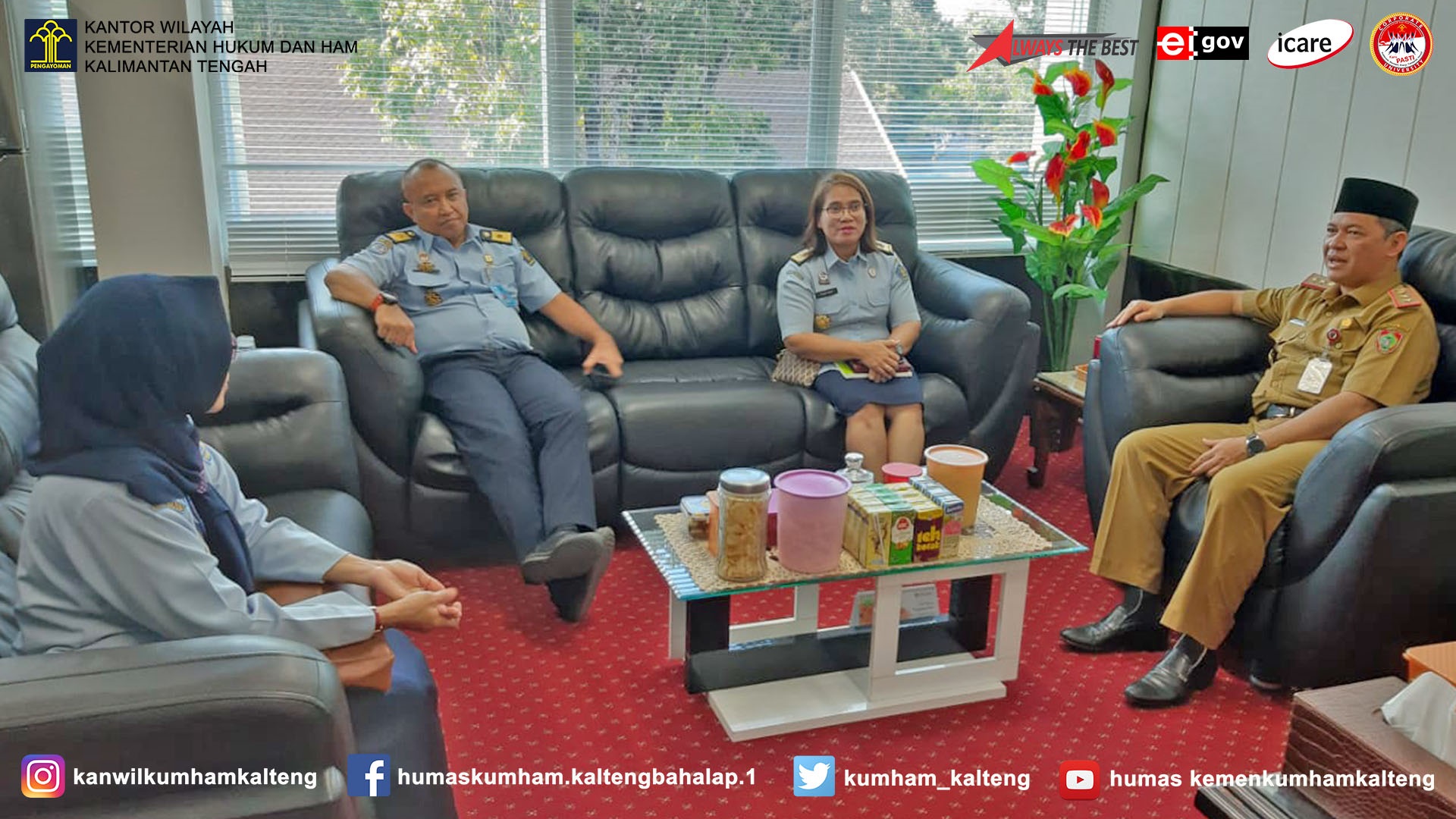 Kantor Wilayah Berkoordinasi dengan Pemprov Kalteng Terkait Kekayaan Intelektual