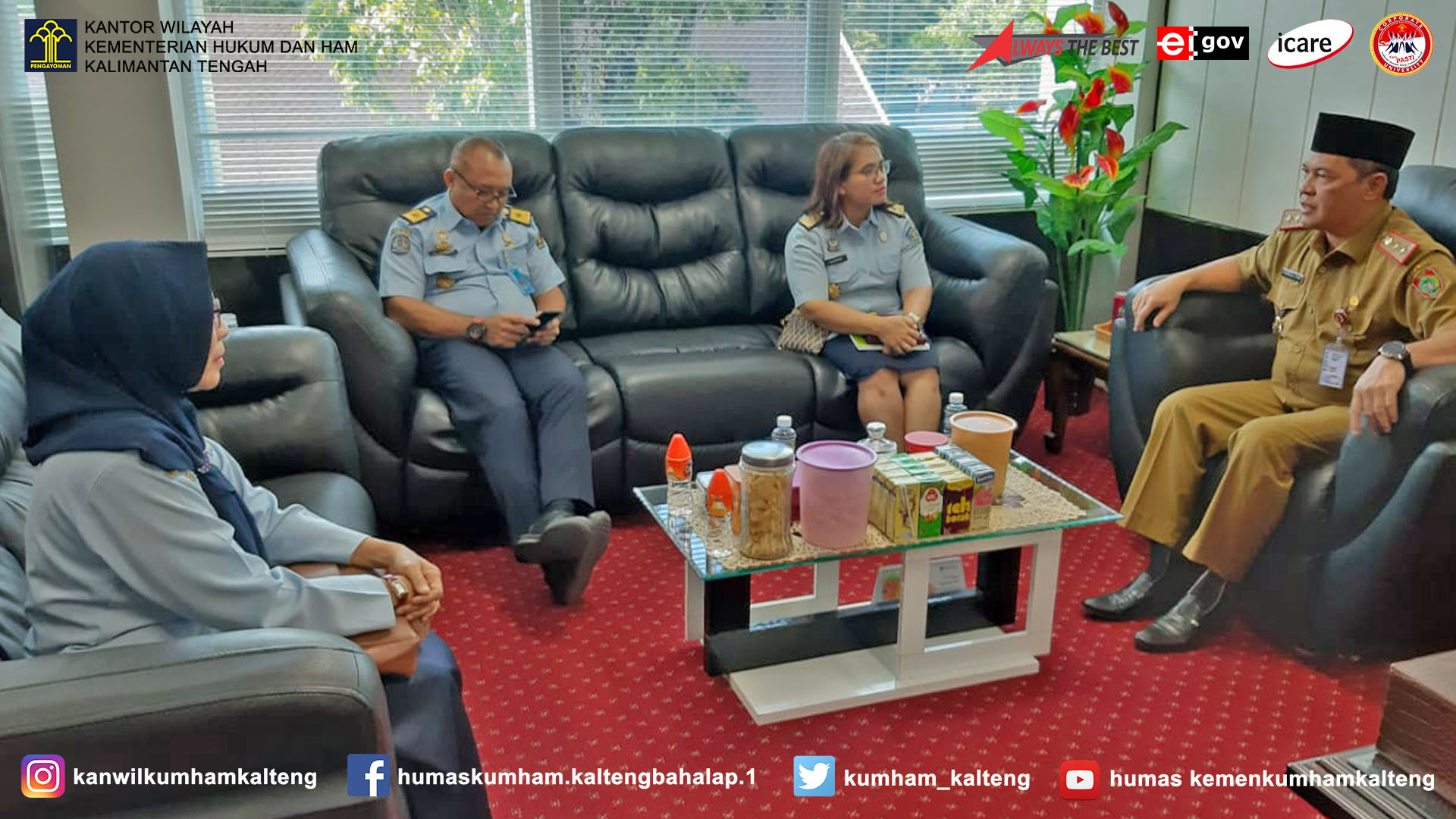 Kantor Wilayah Berkoordinasi dengan Pemprov Kalteng Terkait Kekayaan Intelektual