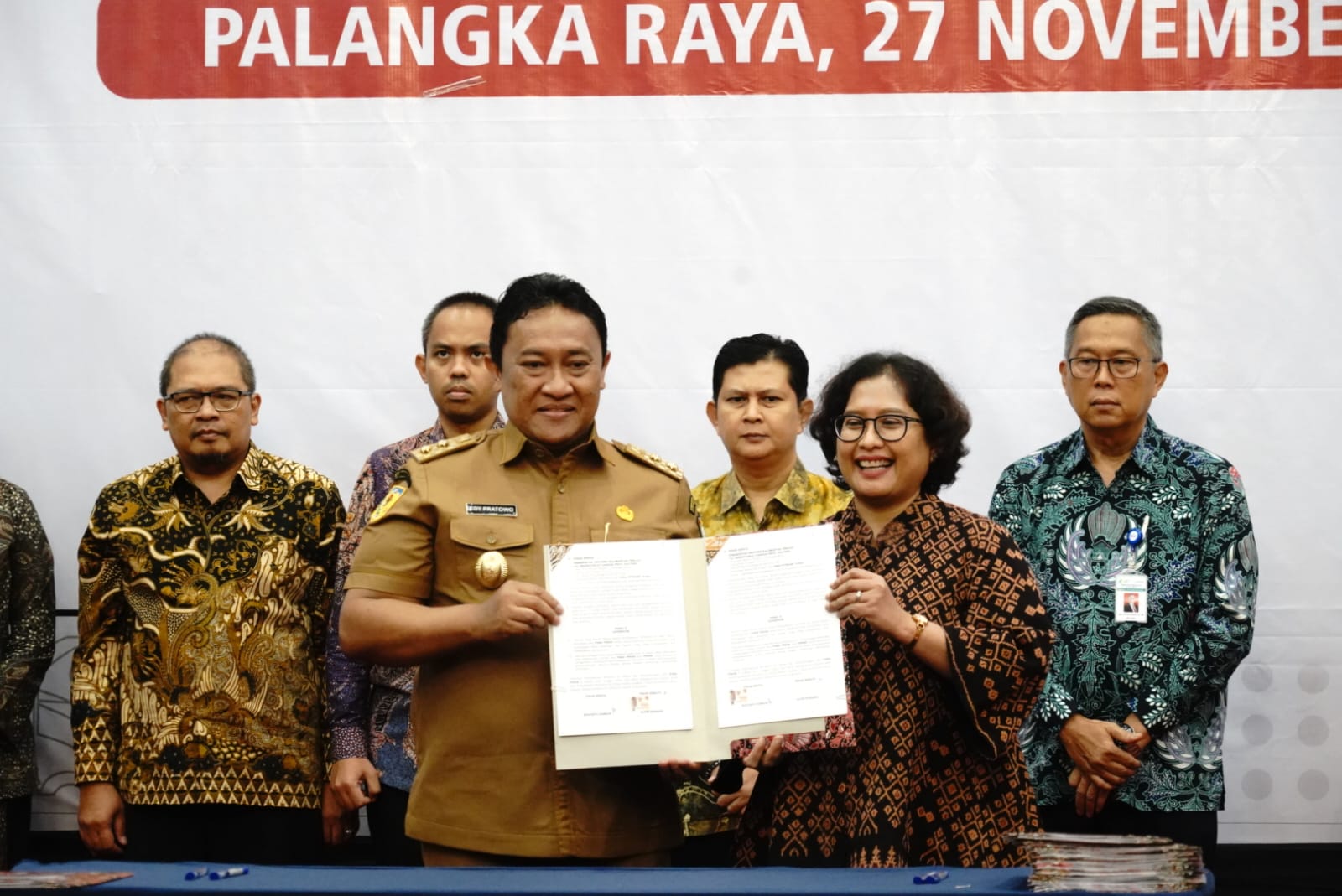 Wagub Edy Pratowo Hadiri Penandatanganan Naskah Kesepakatan Bersama Pengampuan Layanan Prioritas di Kalteng
