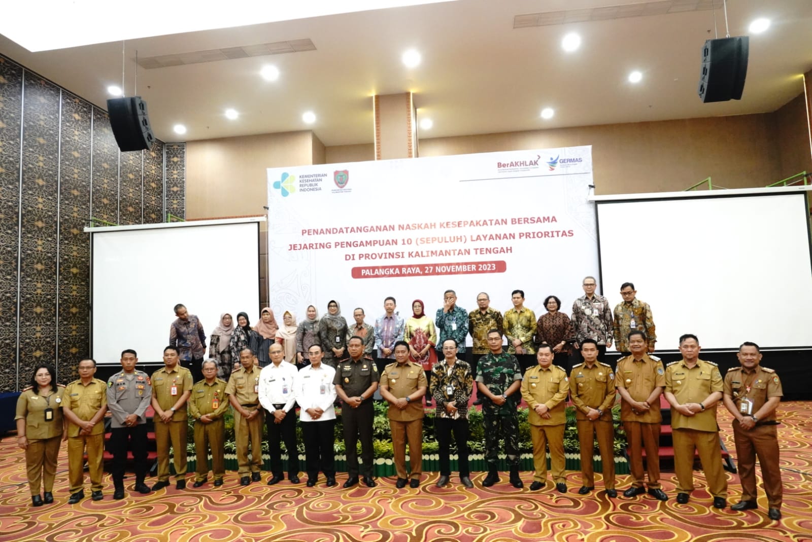 Wagub Edy Pratowo Hadiri Penandatanganan Naskah Kesepakatan Bersama Pengampuan Layanan Prioritas di Kalteng