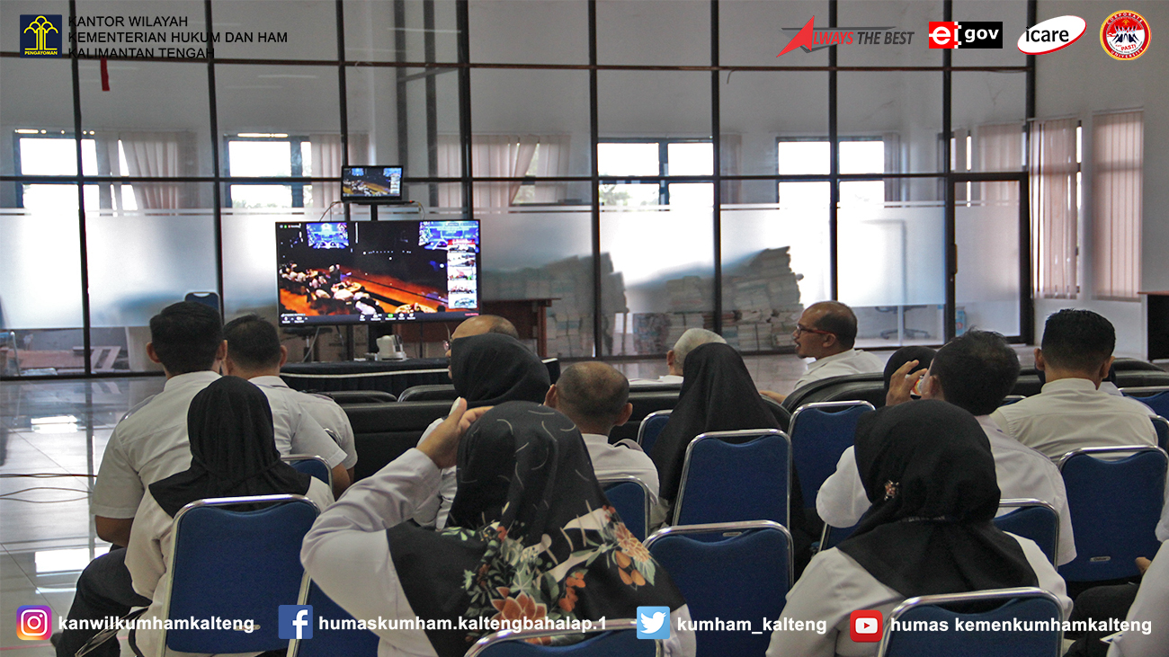 Teleconference Refleksi Akhir Tahun Bersama Menteri