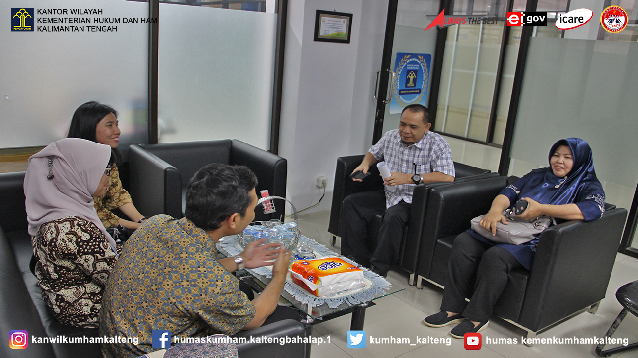 Tim Badiklat Jateng kunjungi Kantor Wilayah Kemenkumham Kalteng