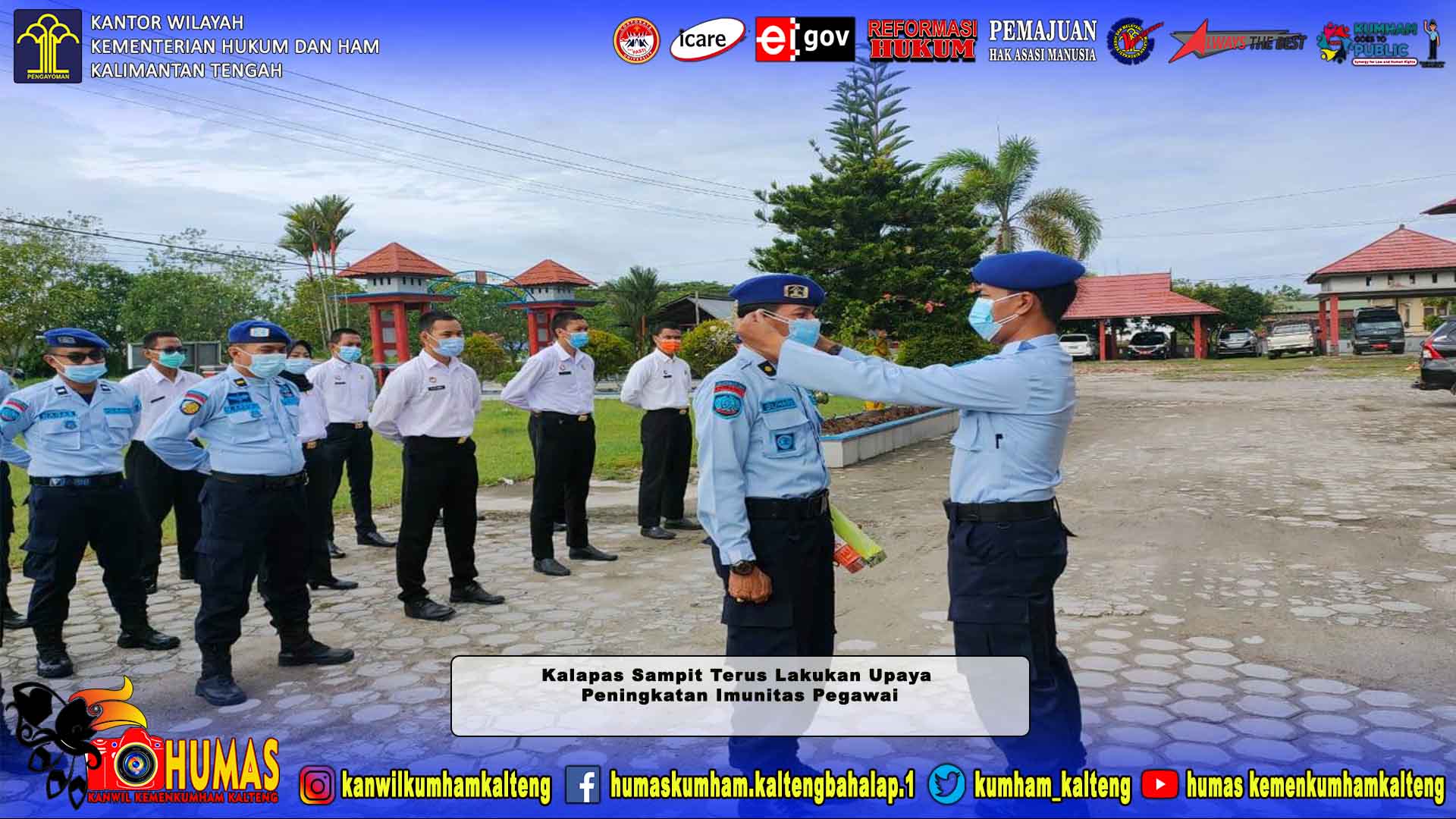 Kalapas Sampit Terus Lakukan Upaya Peningkatan Imunitas Pegawai