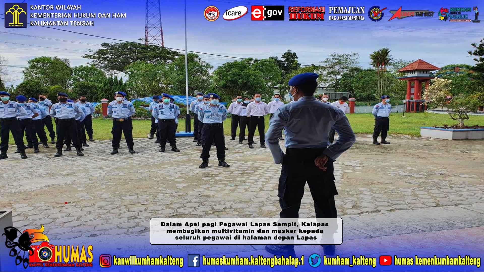 Kalapas Sampit Terus Lakukan Upaya Peningkatan Imunitas Pegawai