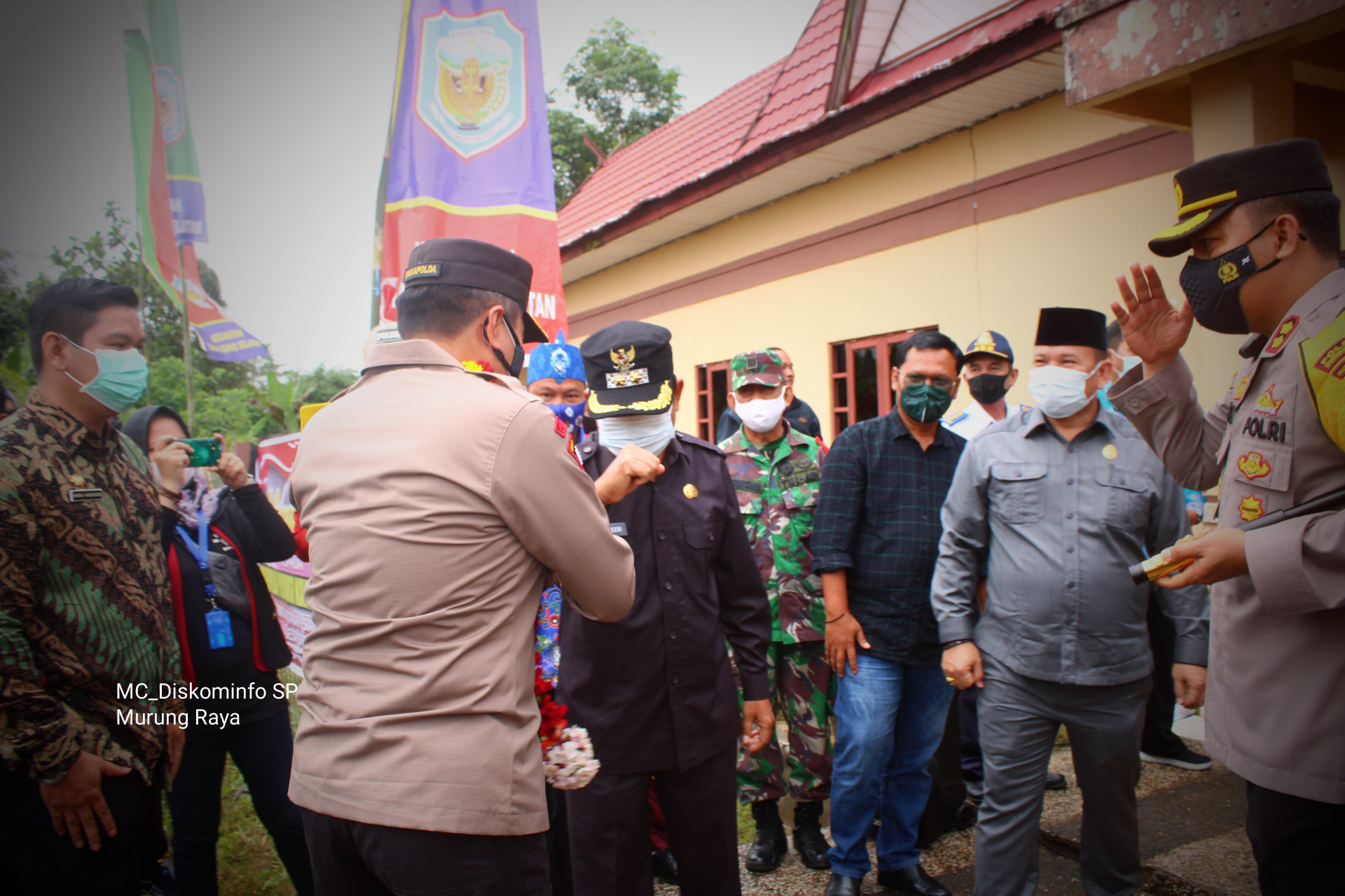 Prosesi Potong Pantan Sambut Kedatangan Wakapolda Kalteng