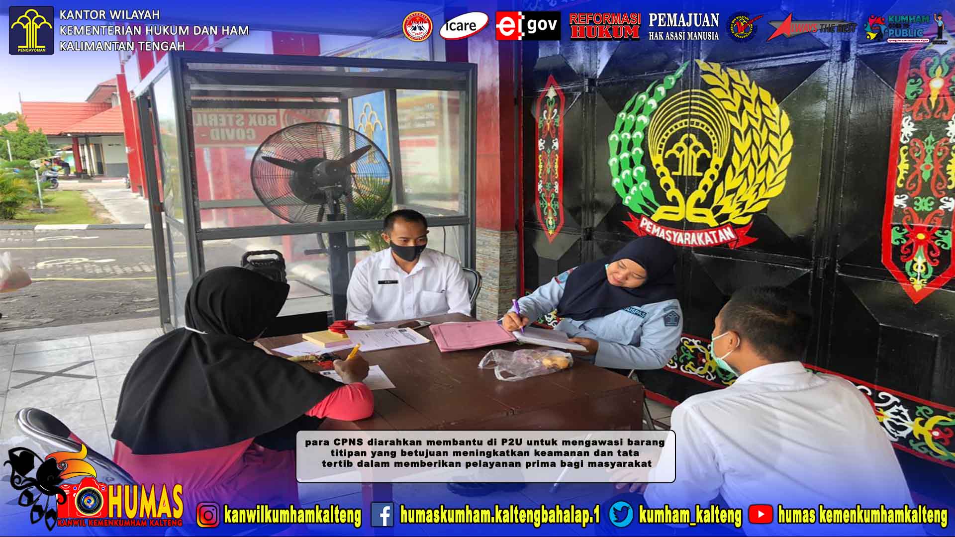 Semangat PASTI, CPNS TA 2019 Terapkan dalam Melaksanakan Binjas dan Orientasi di Lapas Palangka Raya