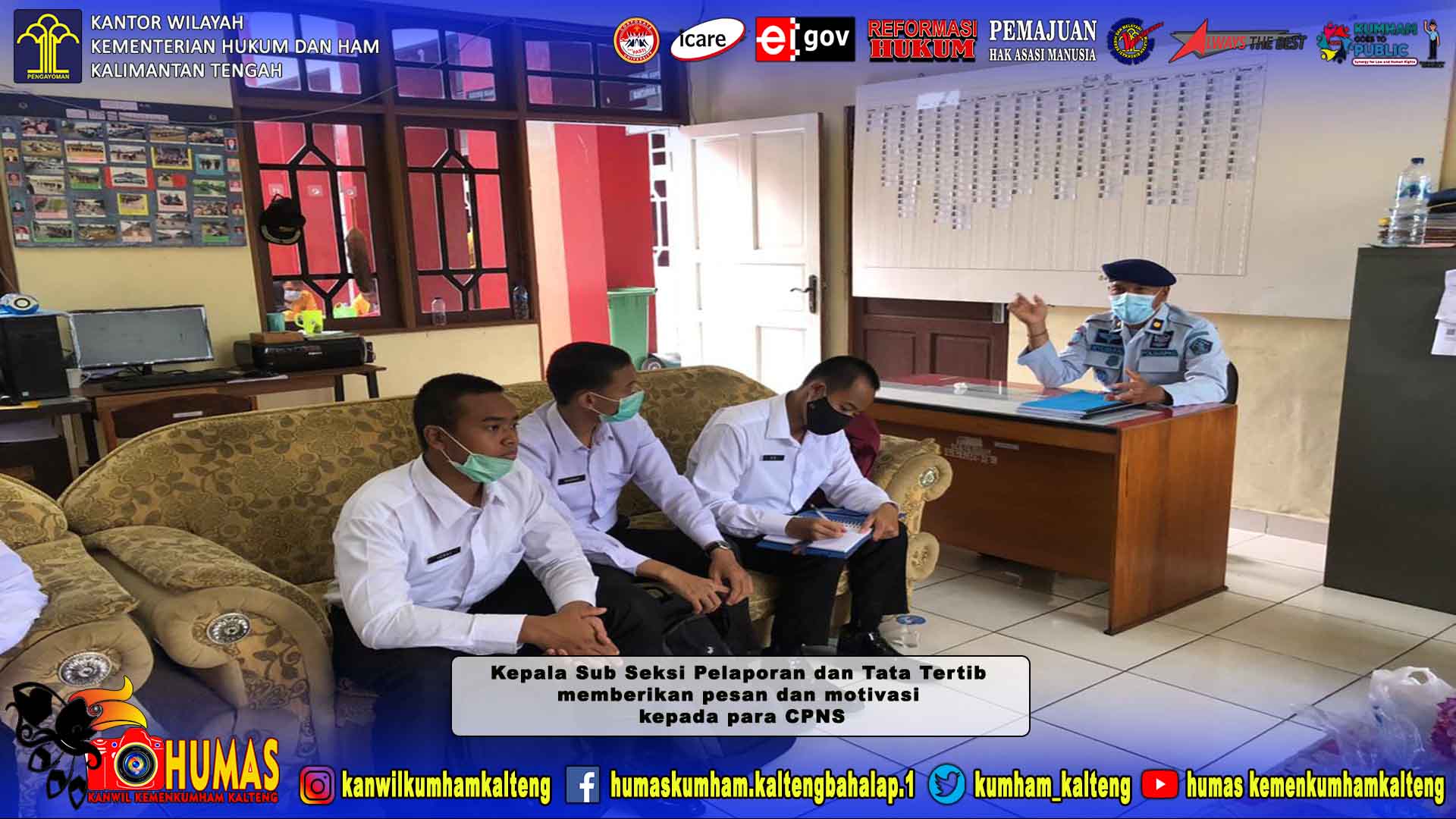 Semangat PASTI, CPNS TA 2019 Terapkan dalam Melaksanakan Binjas dan Orientasi di Lapas Palangka Raya