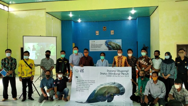 Gelar Sosialisasi Jenis Ikan yang Dilindungi, Diskan Kobar Terus Usahakan Pelestarian Dugong