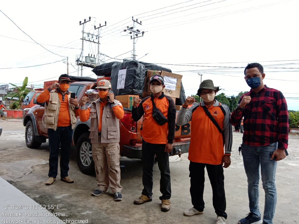 BPBPK Prov Kalteng Kawal Pendistribusian Bantuan dari OPD Prov Kalteng ke Kalsel