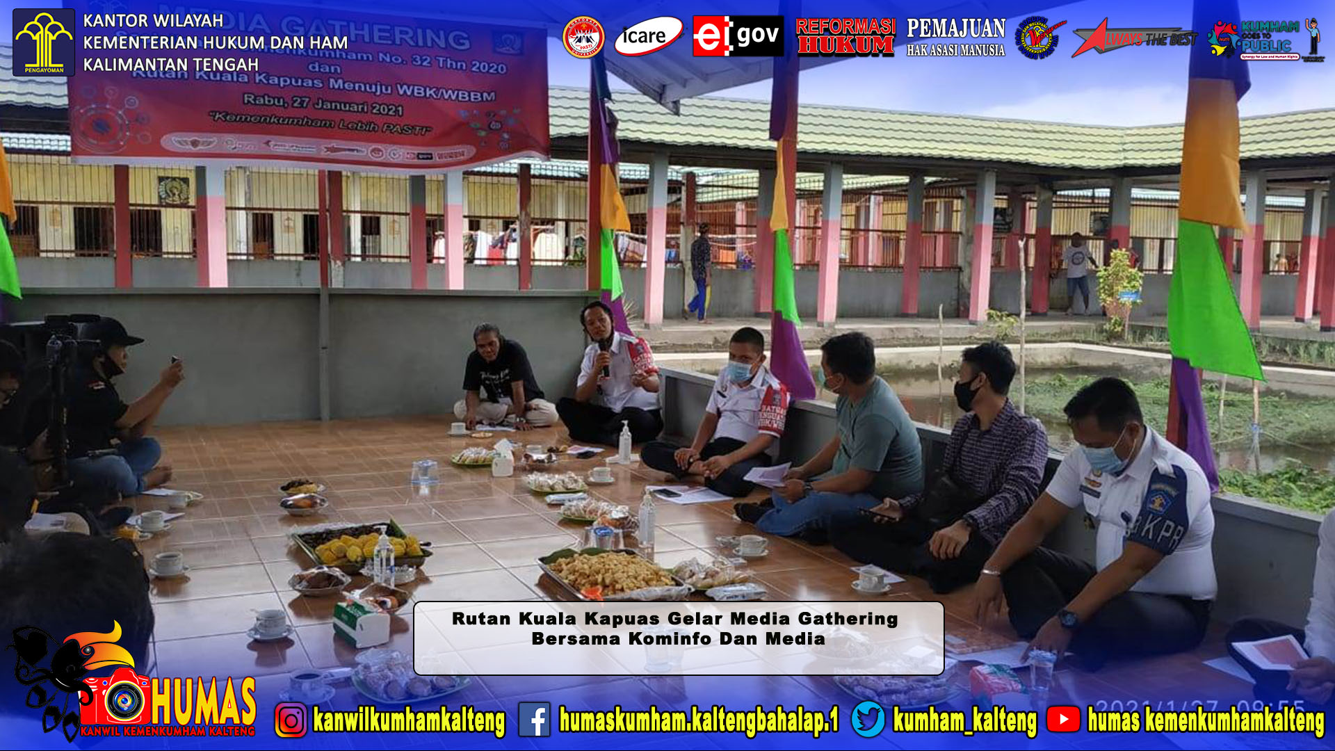 Rutan Kuala Kapuas Gelar Media Gathering Bersama Kominfo dan Media