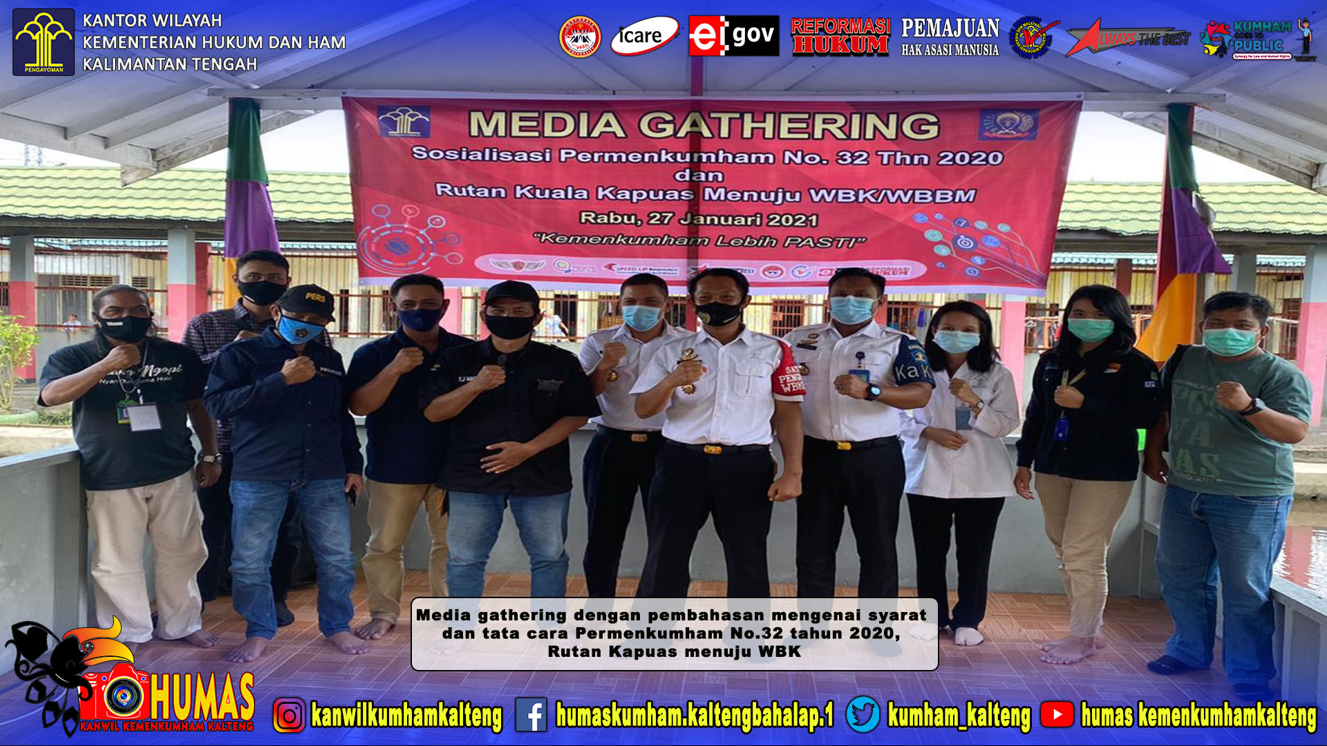 Rutan Kuala Kapuas Gelar Media Gathering Bersama Kominfo dan Media