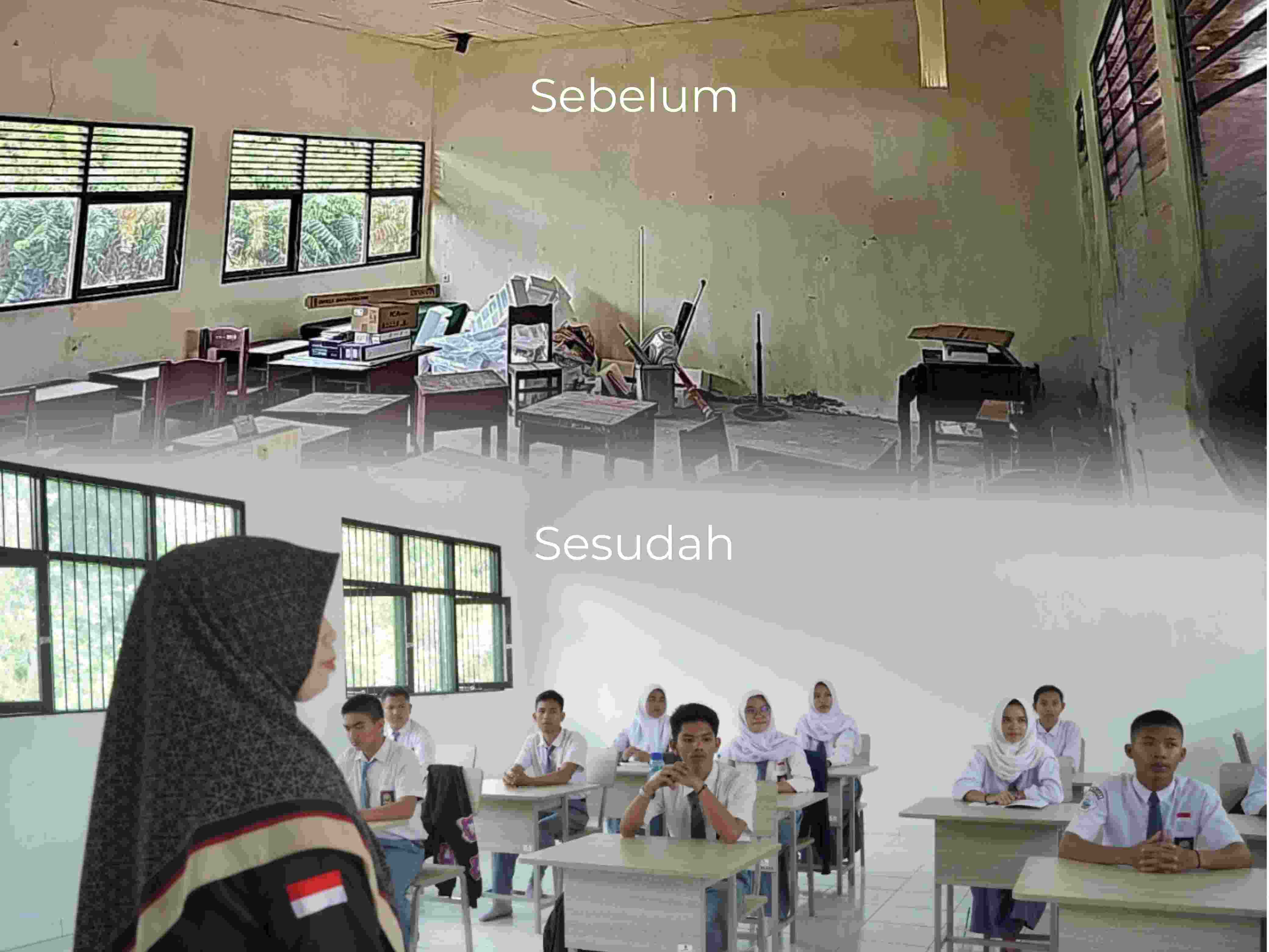 ‎Revitalisasi SMK Negeri 5 Palangka Raya, Siswa: Kini Lebih Tenang dan Semangat