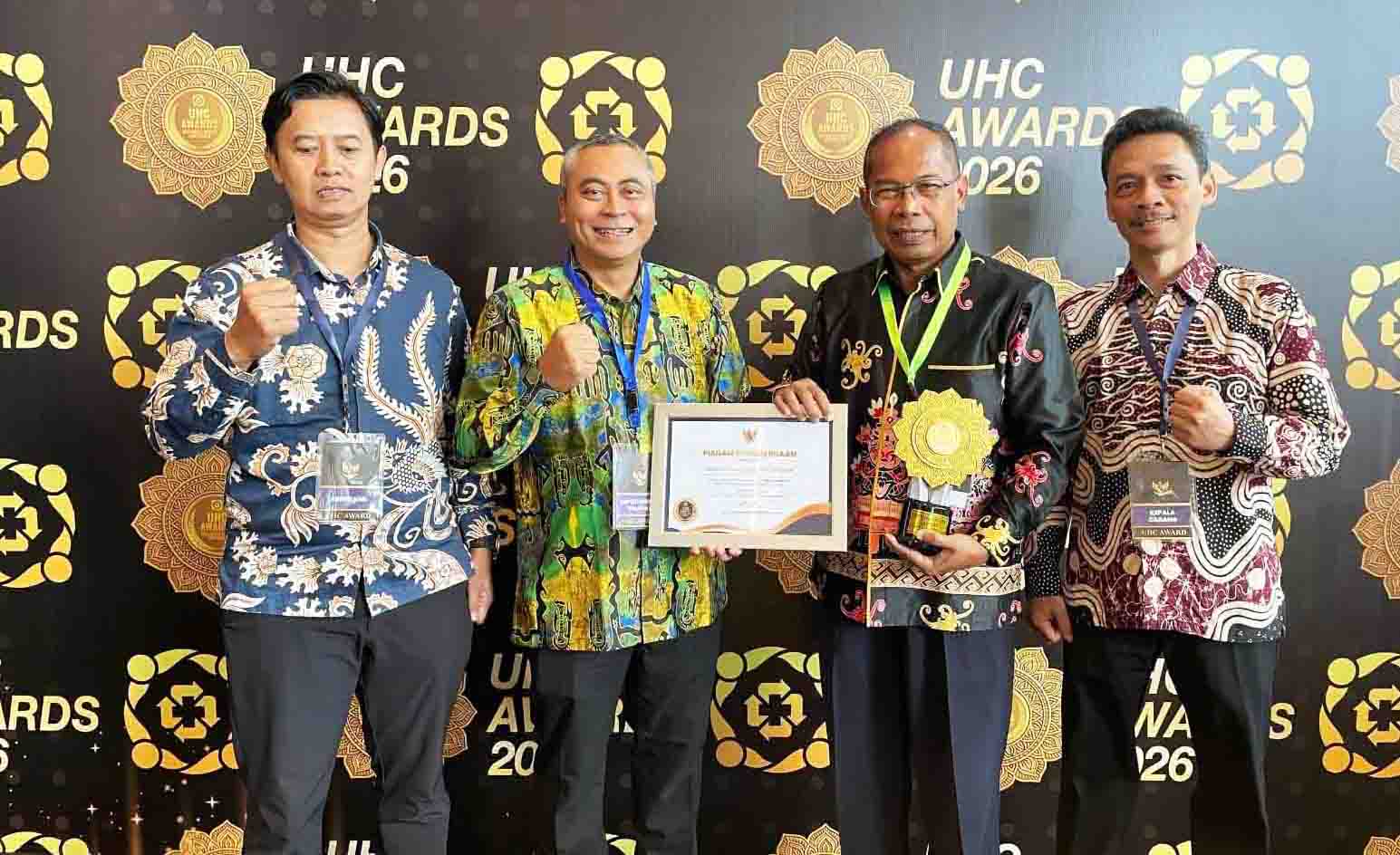 Komitmen Gubernur Kalteng memberikan Jaminan Kesehatan bagi masyarakat membuahkan Penghargaan UHC Award 2026