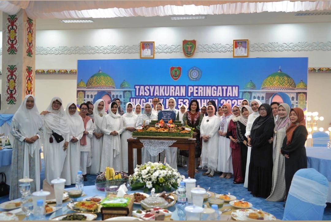 Puncak Peringatan Hari Kesatuan Gerak PKK ke-53, Ketua TP PKK Kalteng Adakan Syukuran dan Buka Puasa Bersama Istri Forkopimda