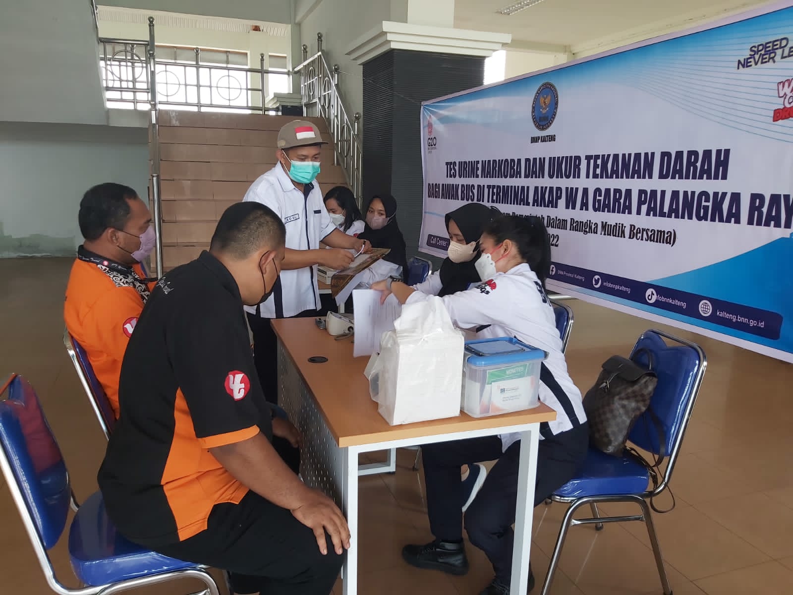 Dishub Kalteng Hadiri Rampcheck Angkutan Penumpang di Terminal Tipe-A W.A Gara Palangka Raya