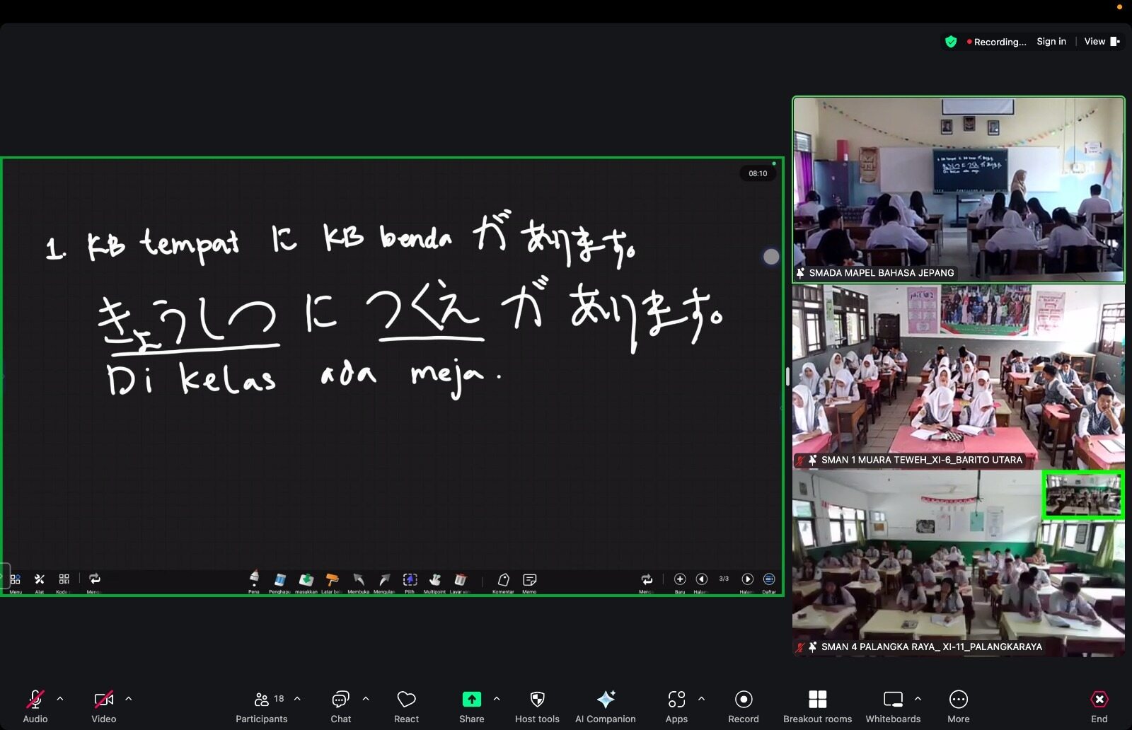 ‎Pantau Kegiatan Pembelajaran Hybrid, Plt. Kadisdik Kalteng Motivasi Siswa-Siswi