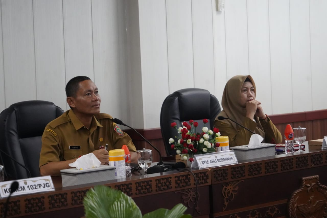 Sahli Gubernur Yuas Elko Hadiri Secara Virtual Rakor Pengendalian Inflasi Perkembangan Harga Minggu ke-4 April 2025 