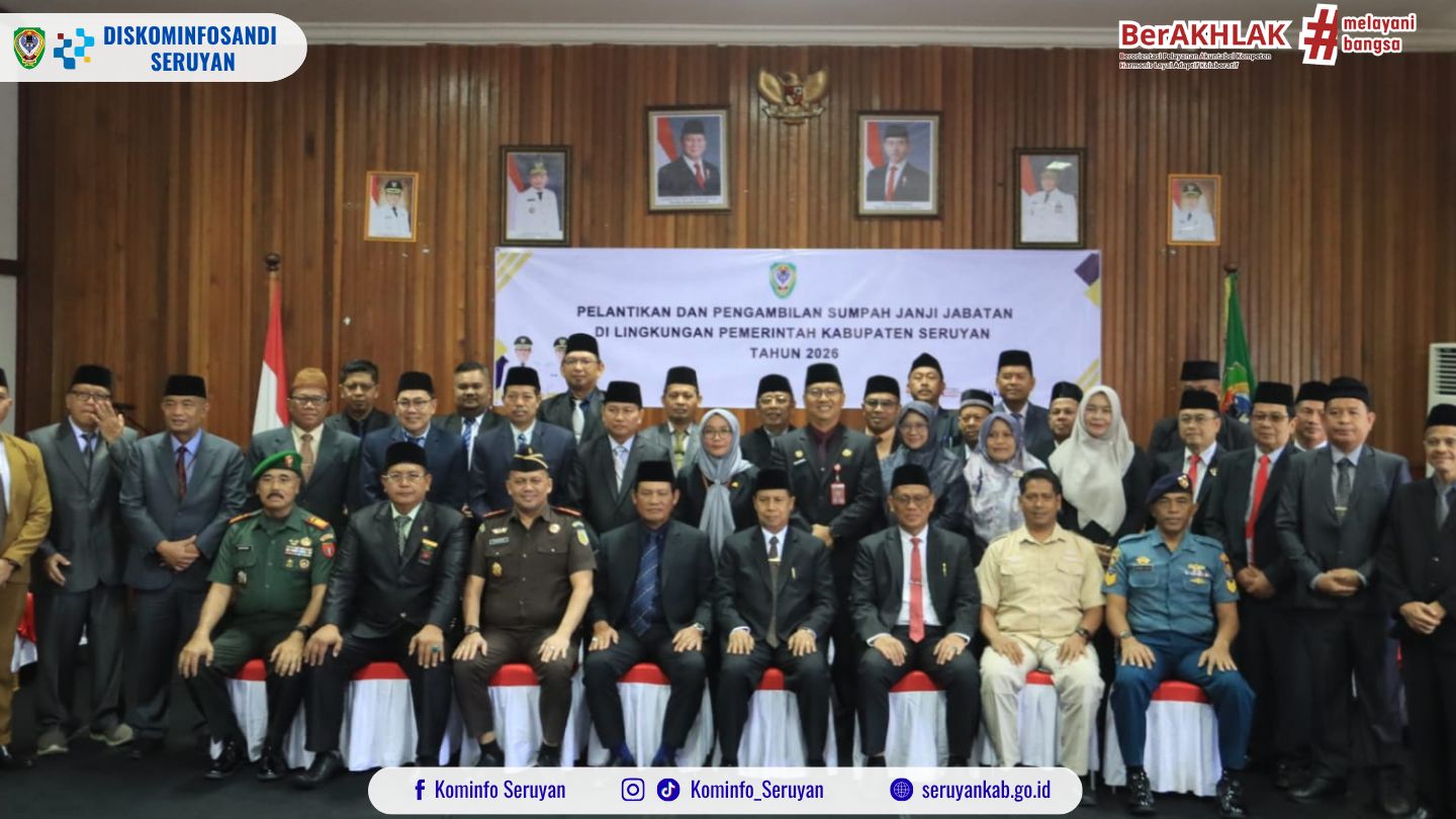 Bupati Seruyan Lantik Pejabat Struktural, Tegaskan Peningkatan Kinerja Pelayanan Publik