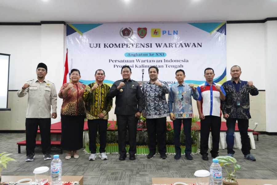 Wagub Edy Pratowo Buka Uji Kompetensi Wartawan (UKW) Angkatan ke-21 PWI Prov Kalteng