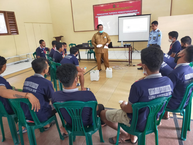 Warga Binaan Lapas Kelas II B Pangkalan Bun Ikuti Pelatihan Agribisnis Hidroponik