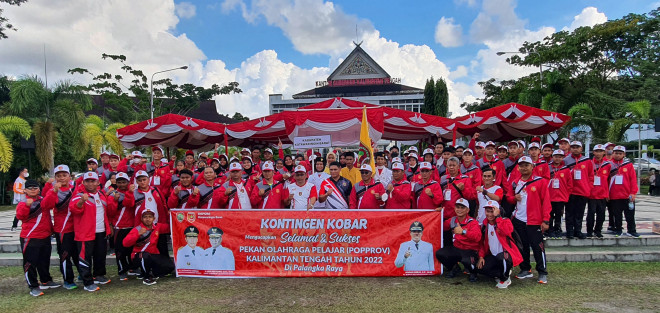 Popprov Kalteng Resmi Dibuka, Pj Bupati Harap Kontingen Kobar Berikan Hasil Maksimal