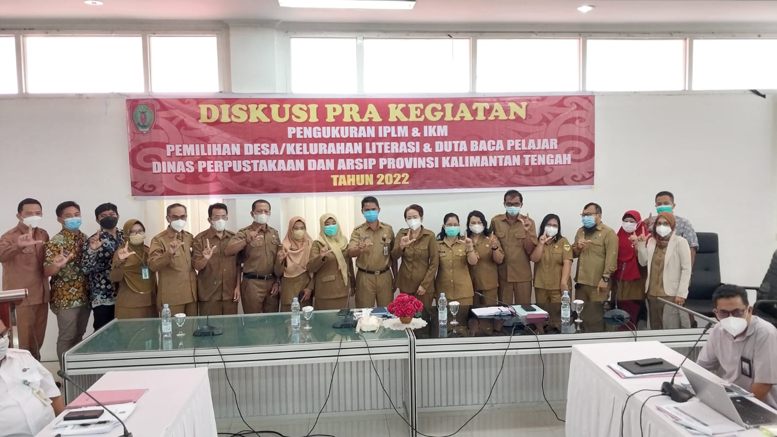 Dispursip Kalteng Adakan Pra-Kegiatan Prioritas Bidang Perpustakaan dan Bidang Kearsipan Provinsi Kalimantan Tengah Tahun 2022