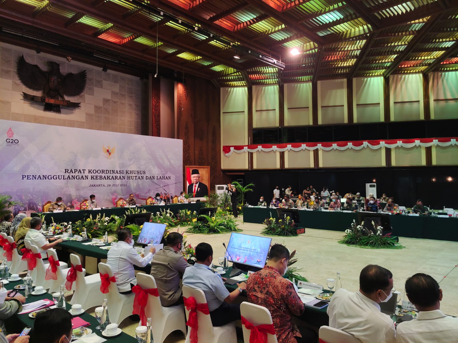 Wagub Edy Pratowo Sampaikan  Evaluasi Karhutla Tahun 2021 dan Kesiapan Menghadapi Karhutla Tahun 2022 di Provinsi Kalimantan Tengah
