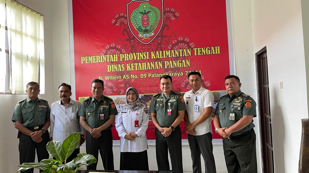 Direktorat Jenderal Strategi Pertahanan Kementerian Pertahanan RI Kunjungan Kerja ke Dinas Ketahanan Pangan Prov. Kalteng