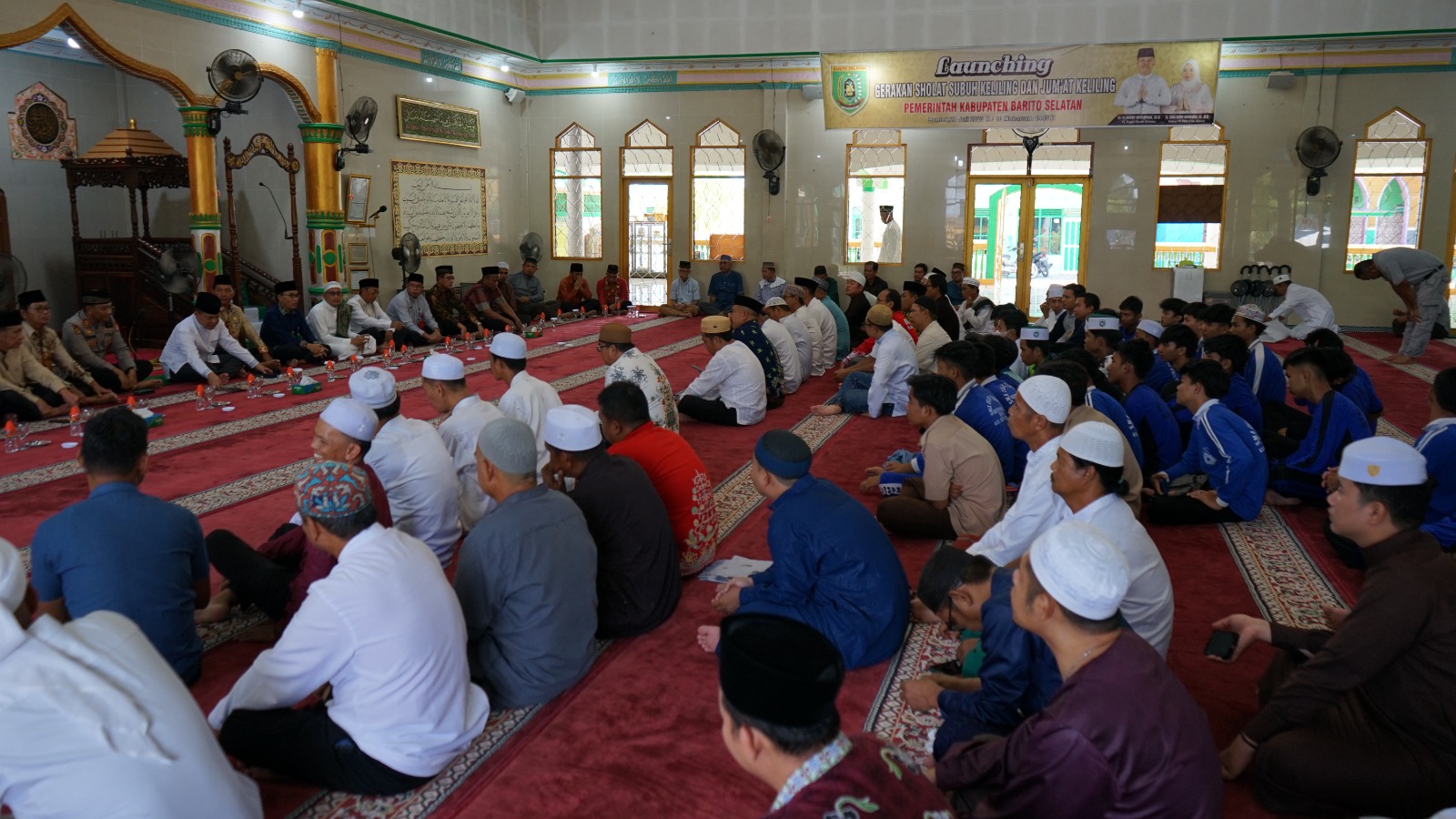 Pemkab Barsel Launching Gerakan  Subuh Keliling dan Salat Jumat Keliling