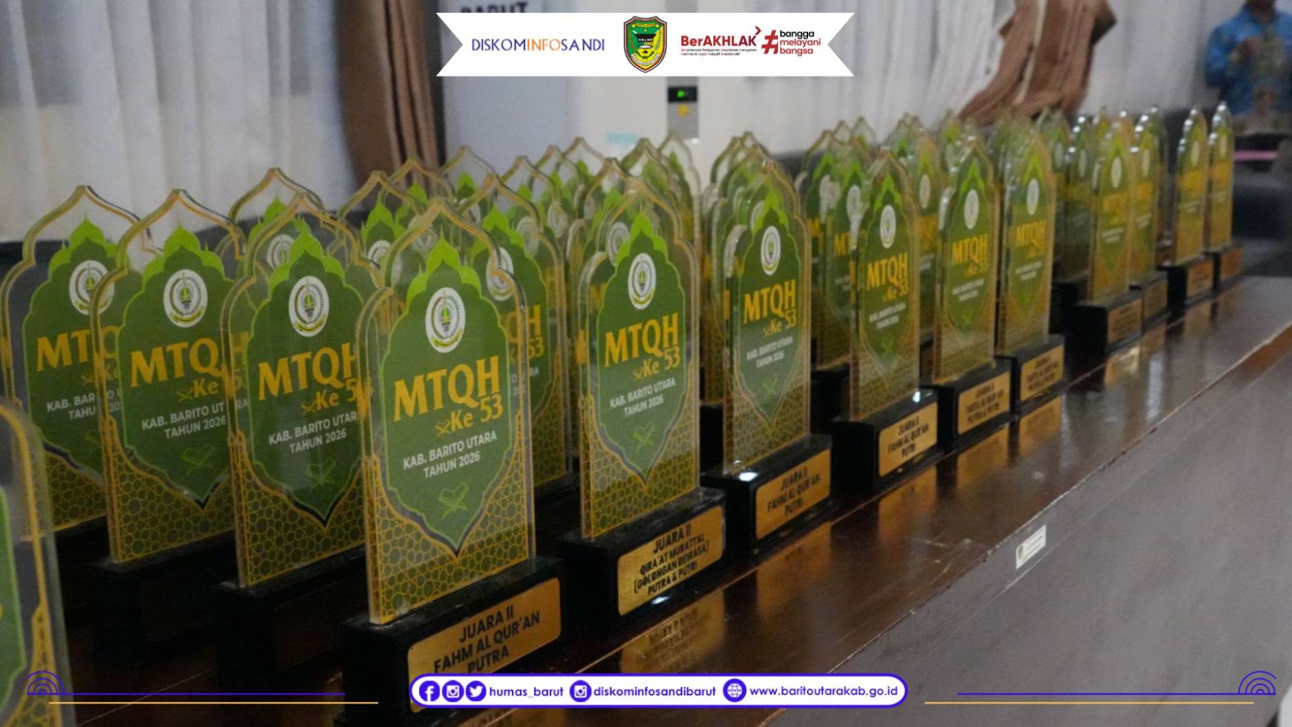Bupati Barito Utara Resmi Tutup MTQH ke-53 Tingkat Kabupaten Tahun 2026