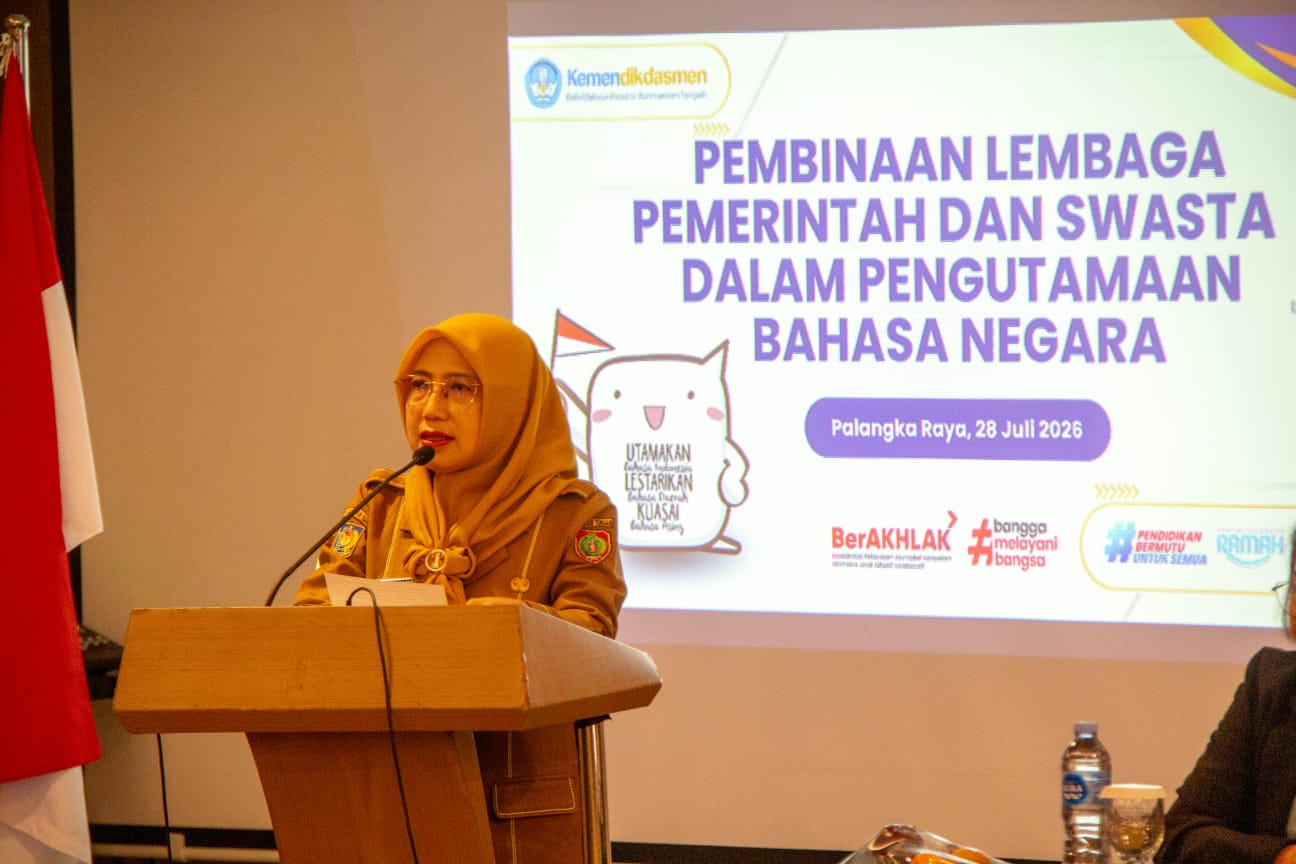 Pemprov Kalteng Perkuat Pengutamaan Bahasa Negara Melalui Pembinaan Lembaga Pemerintah dan Swasta