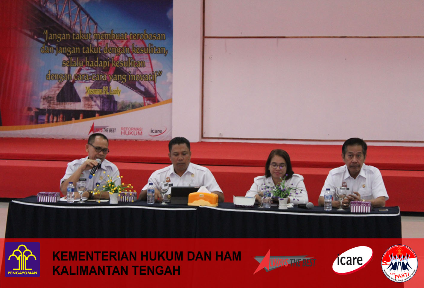 Rapat Persiapan Sertijab Kepala Kantor Wilayah Kanwil Kemenkumham Kalimantan Tengah