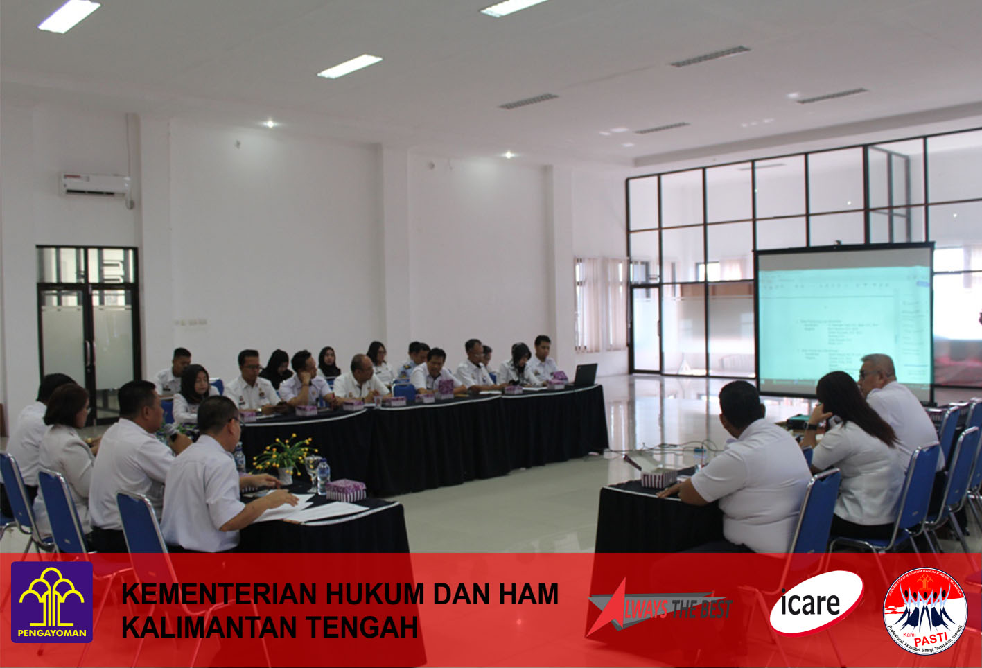 Rapat Persiapan Sertijab Kepala Kantor Wilayah Kanwil Kemenkumham Kalimantan Tengah