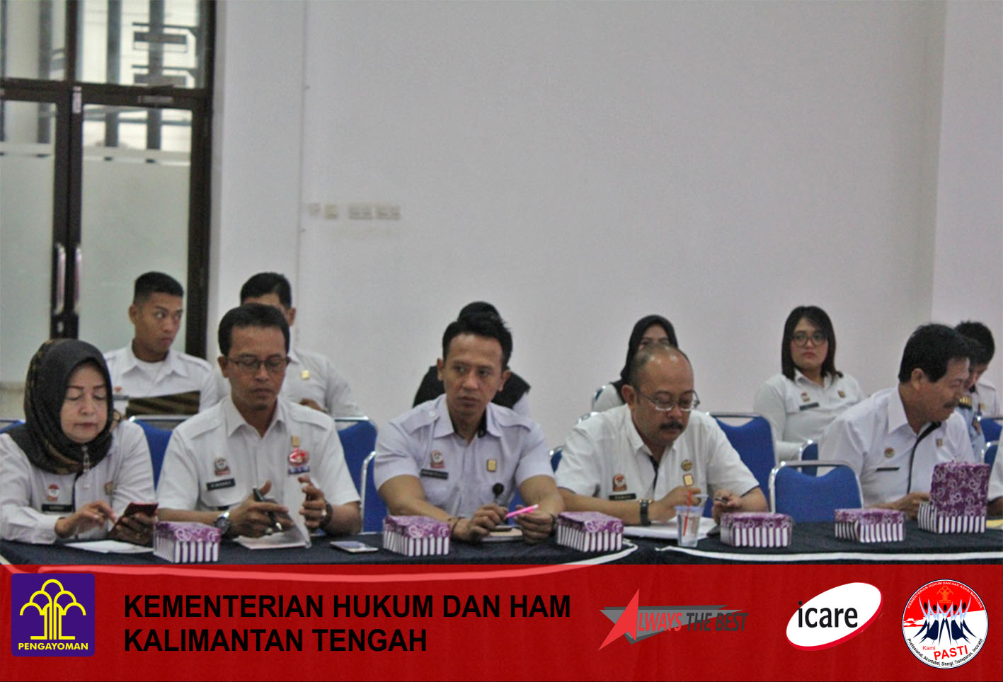 Rapat Persiapan Sertijab Kepala Kantor Wilayah Kanwil Kemenkumham Kalimantan Tengah