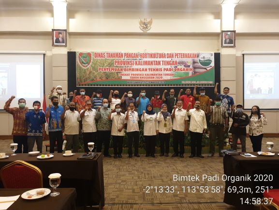 Dinas TPHP Prov Kalteng Laksanakan Bimbingan Teknis Padi Organik Bagi Petani Padi dan Poktan UPPO