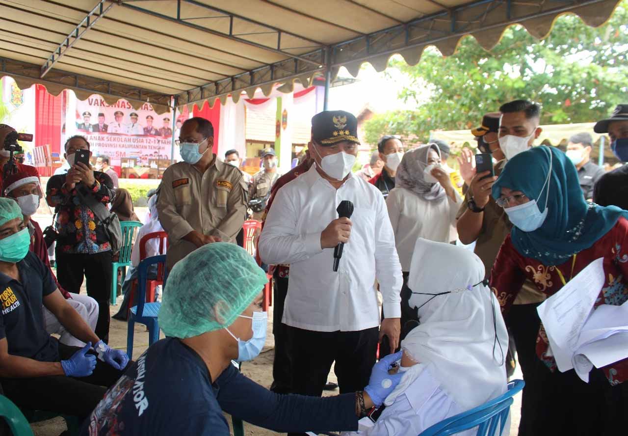 Gubernur :  Percepatan Vaksinasi Pelajar, Strategi  Wujudkan Pembelajaran Tatap Muka