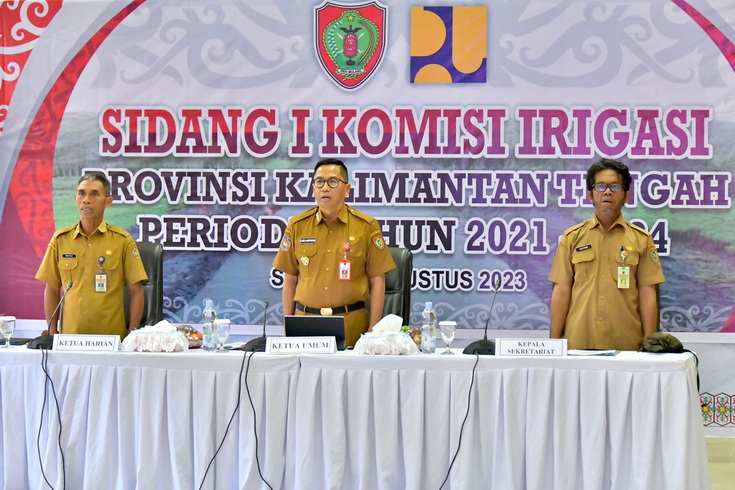 Bappedalitbang Selenggarakan Sidang I Komisi Irigasi Provinsi Kalimantan Tengah Tahun 2023